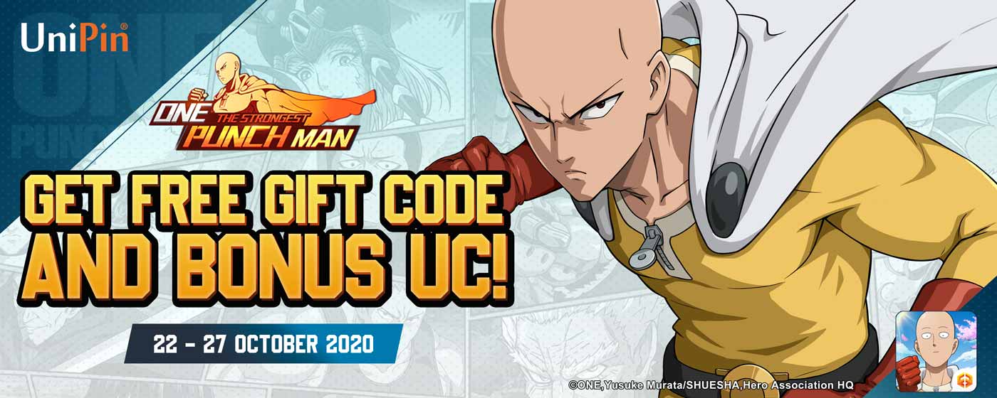 Event Eksklusif One Punch Man! Dapatkan Item Code dan Cashback UniPin Credits!